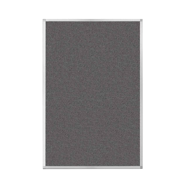 Versare Hush Panel Configurable Cubicle Partition 6' x 4' Charcoal Gray Fabric 1850647 - main